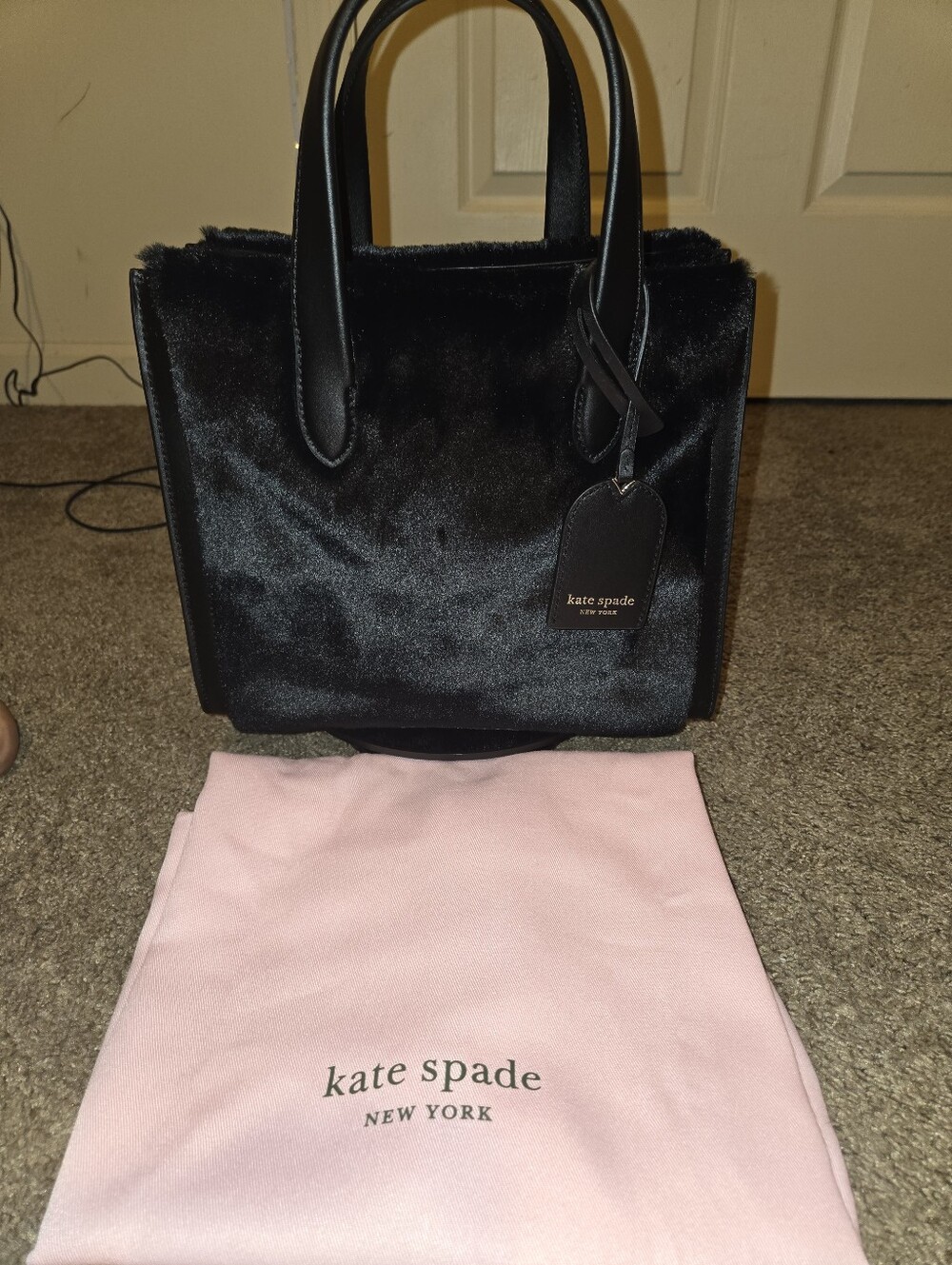 Kate Spade Manhattan Faux Fur Tote Bag - Picture 3 of 12